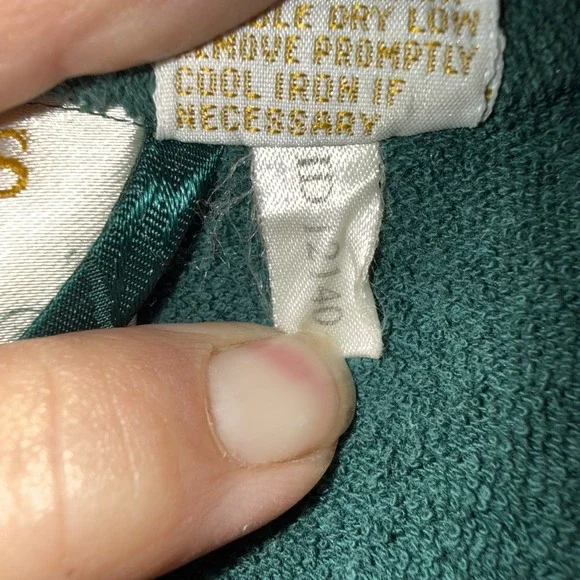 Vintage Victoria's Secret Gold Label Satin Robe Green Women's Small Tie - Picture 5 of 14